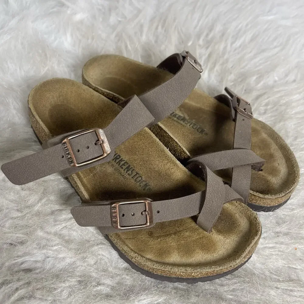 Birkenstock Mayari Birko-Flor Mocha Sandals Kids EU 32, US 1 Narrow Germany